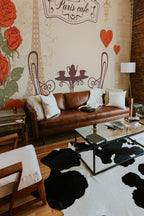 Mural de parede café parisiense vintage — imagem 2