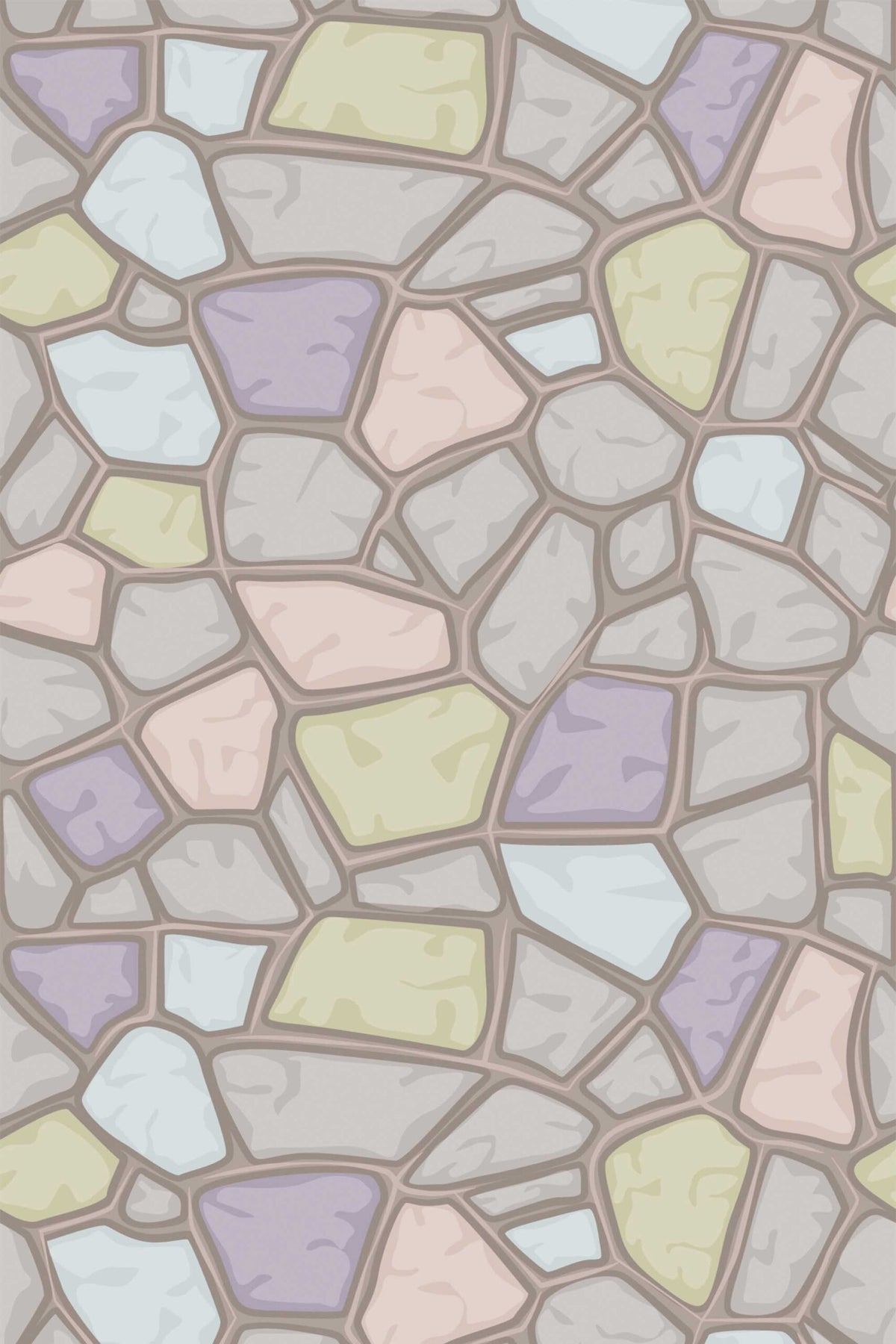 Papel de parede pedras coloridas estilo eclético pastel — imagem 2