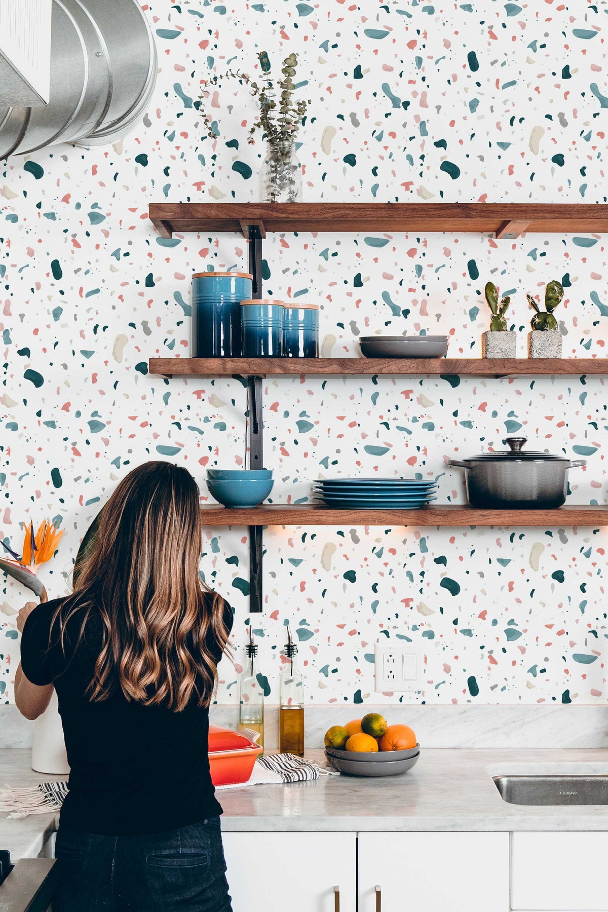 Papel de parede terrazzo colorido moderno — imagem 4