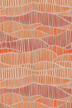 Papel de parede abstrato linhas cobre e terracota — imagem 2