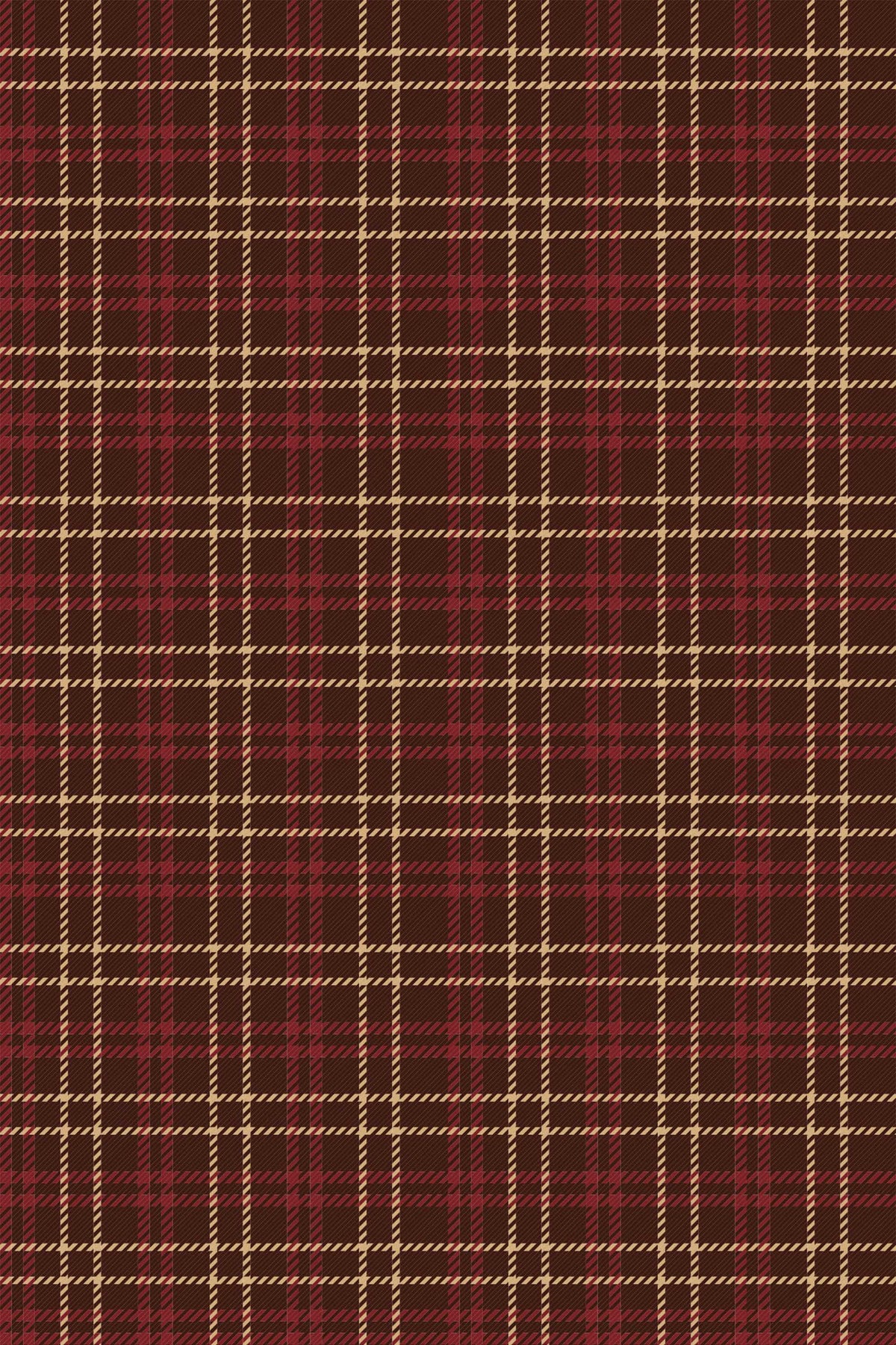 Papel de parede xadrez tartan castanho rústico — imagem 2