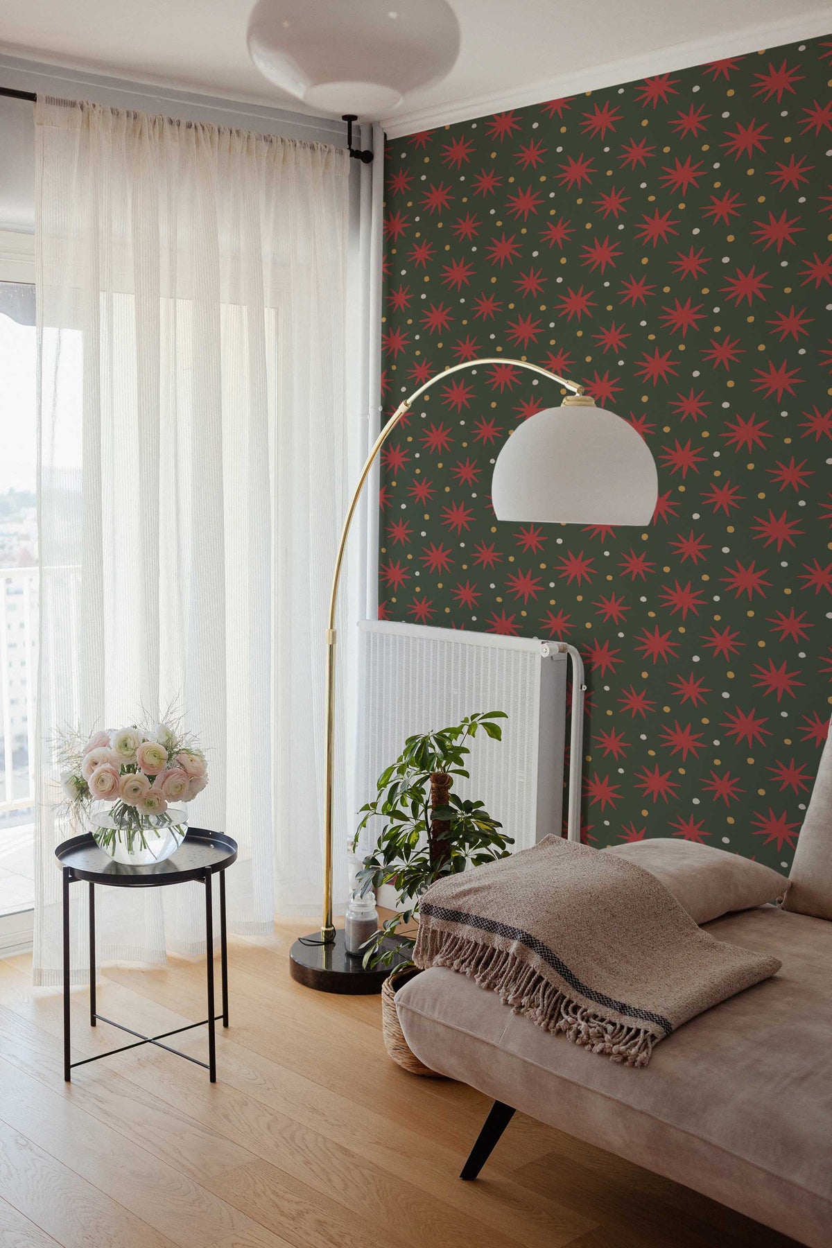 Papel de parede estrelas de Natal estilo vintage — imagem 4