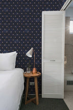 Papel de parede estrelas azul escuro boho — imagem 3