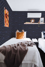 Papel de parede estrelas azul escuro boho — imagem 4
