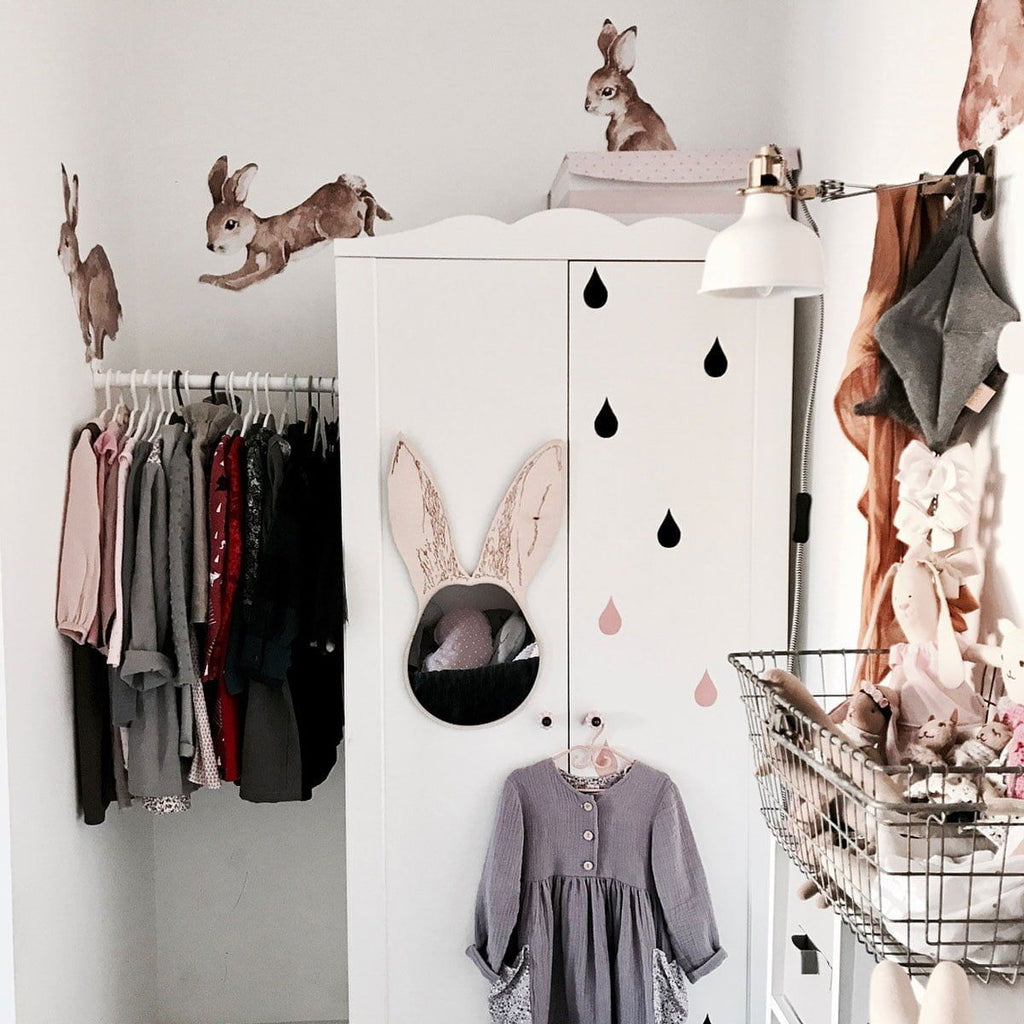 Autocolantes de parede coelhos floresta pastel — imagem 4