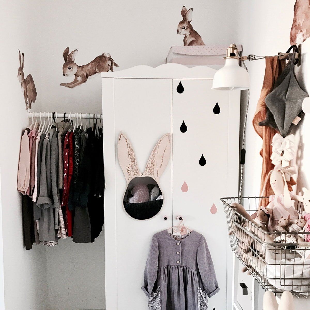 Autocolantes de parede coelhos floresta pastel — imagem 4