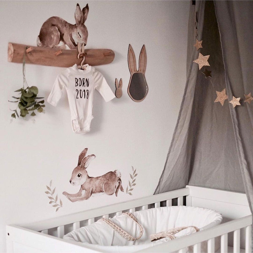Autocolantes de parede coelhos floresta pastel — imagem 3