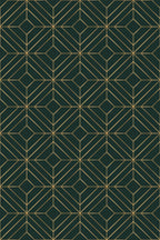 Papel de parede geométrico verde esmeralda e dourado — imagem 2
