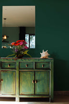 Papel de parede liso verde esmeralda minimalista — imagem 4