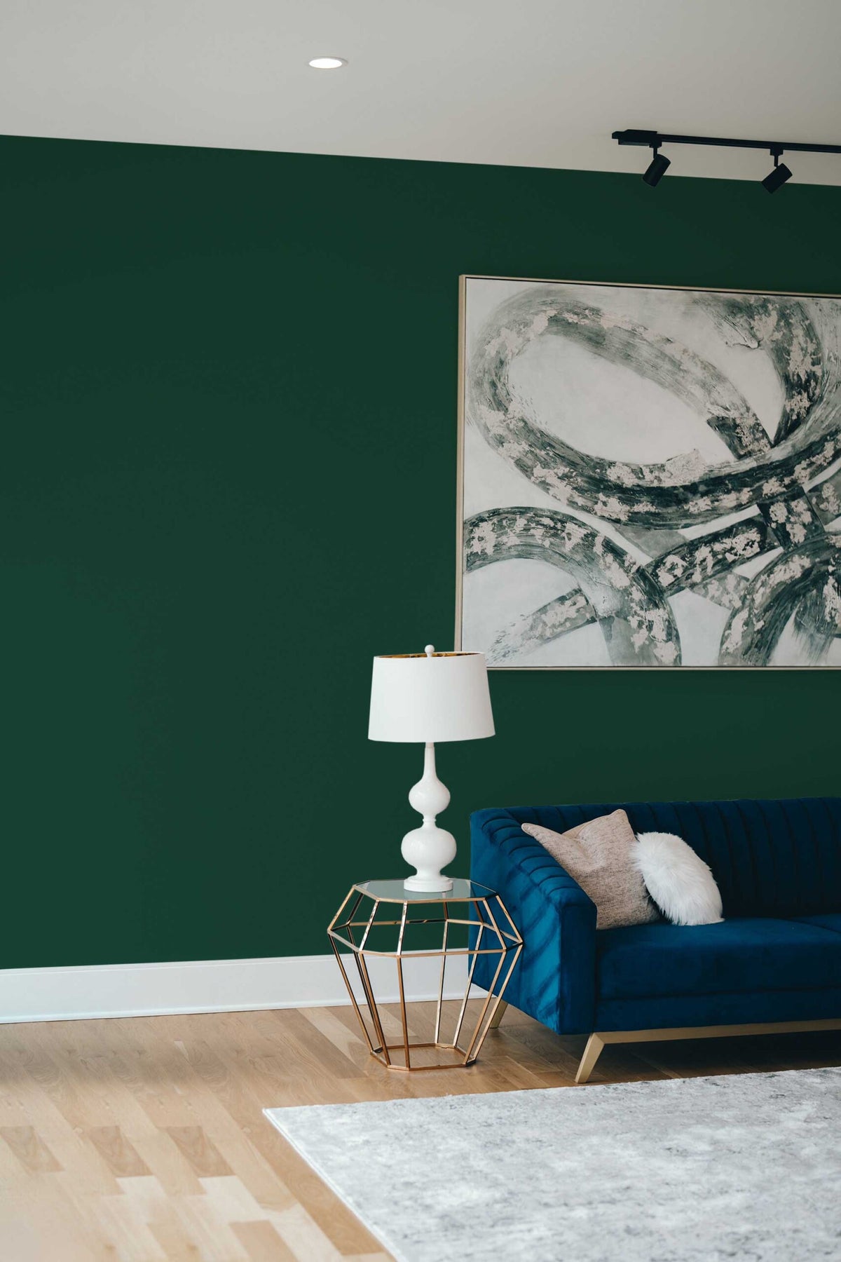 Papel de parede liso verde esmeralda minimalista