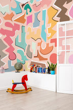 Mural de parede doodle colorido infantil — imagem 4