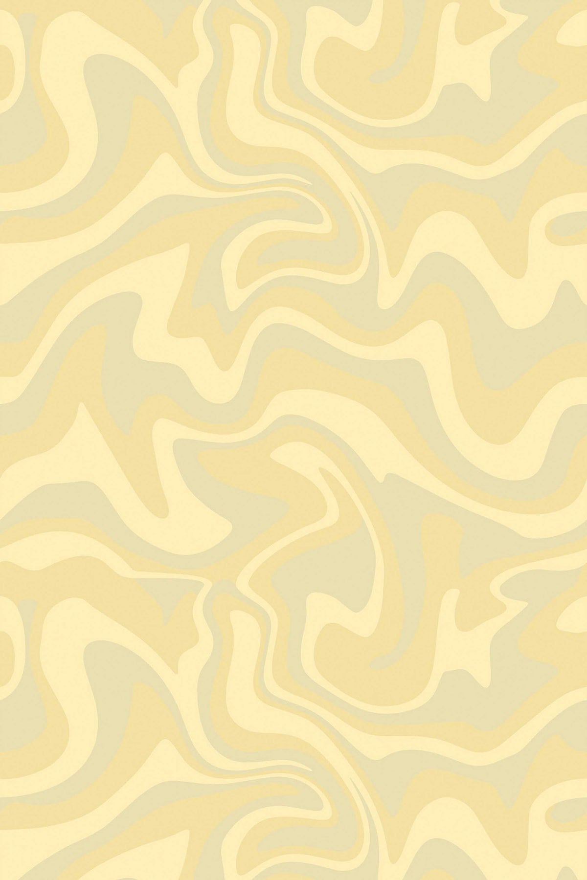 Papel de parede riscas curvas estilo retro bege — imagem 2
