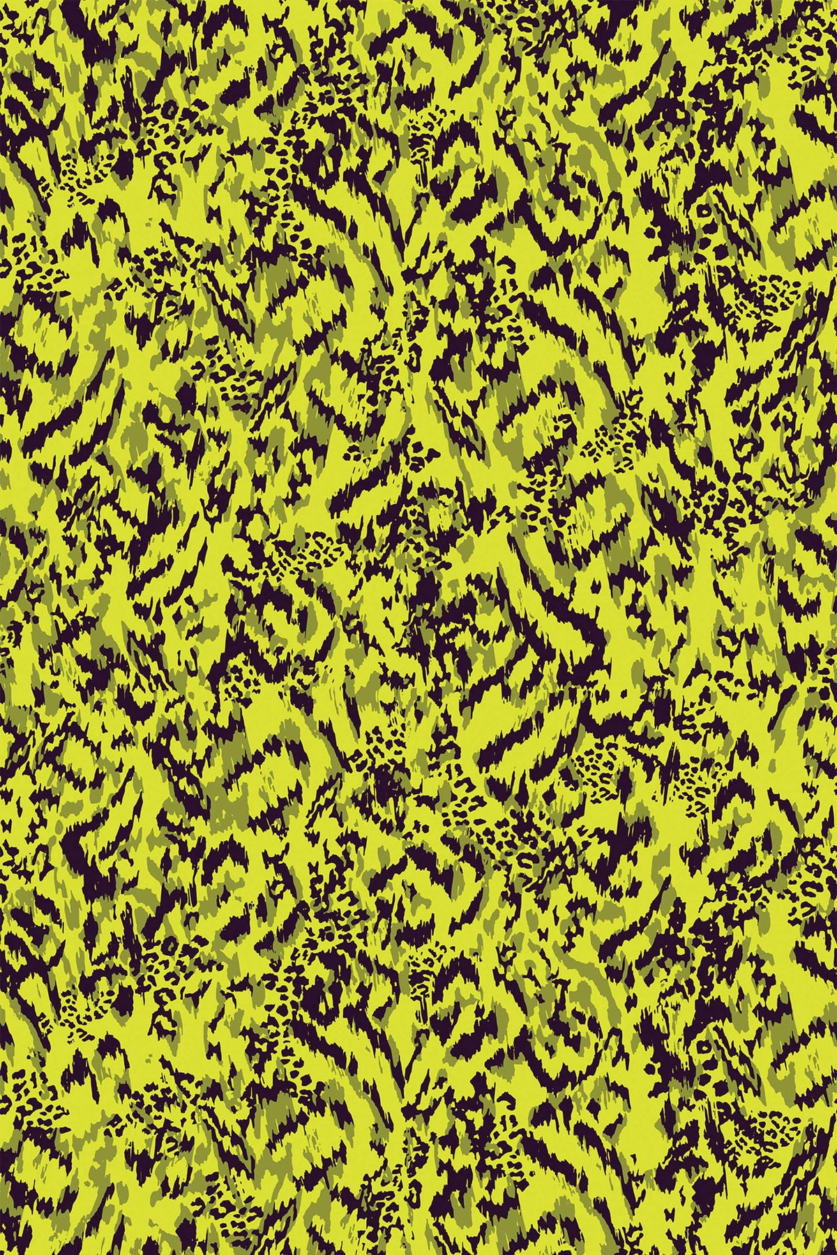 Papel de parede leopardo chartreuse e cinzento — imagem 2