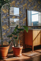 Papel de parede pedras cinzento e ouro elegante — imagem 3
