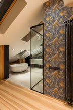 Papel de parede pedras cinzento e ouro elegante — imagem 4