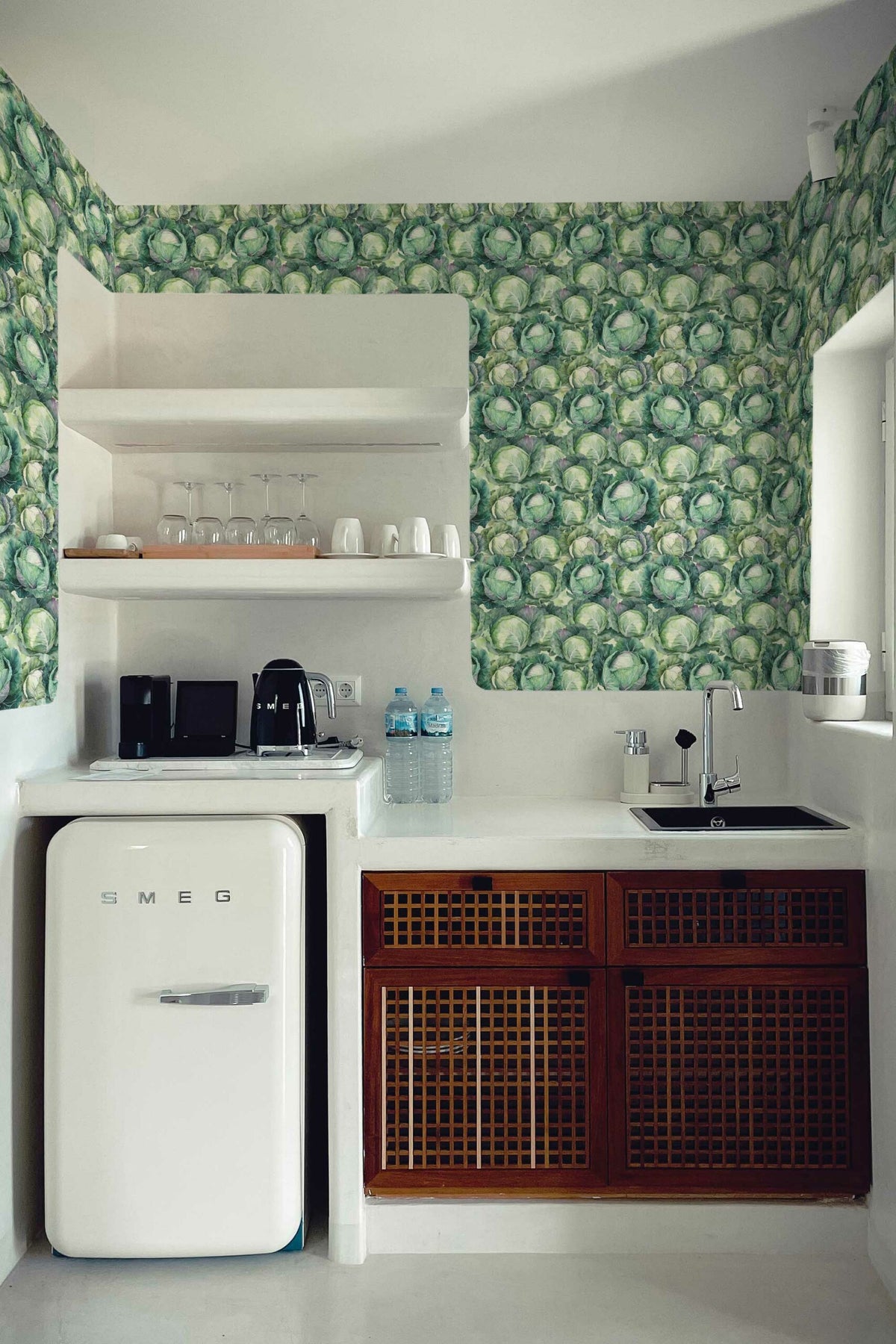 Papel de parede botânico couves verde vibrante — imagem 3