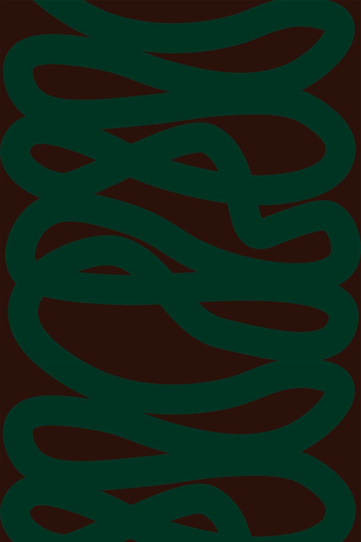 Papel de parede linhas verdes fundo castanho moderno — imagem 2