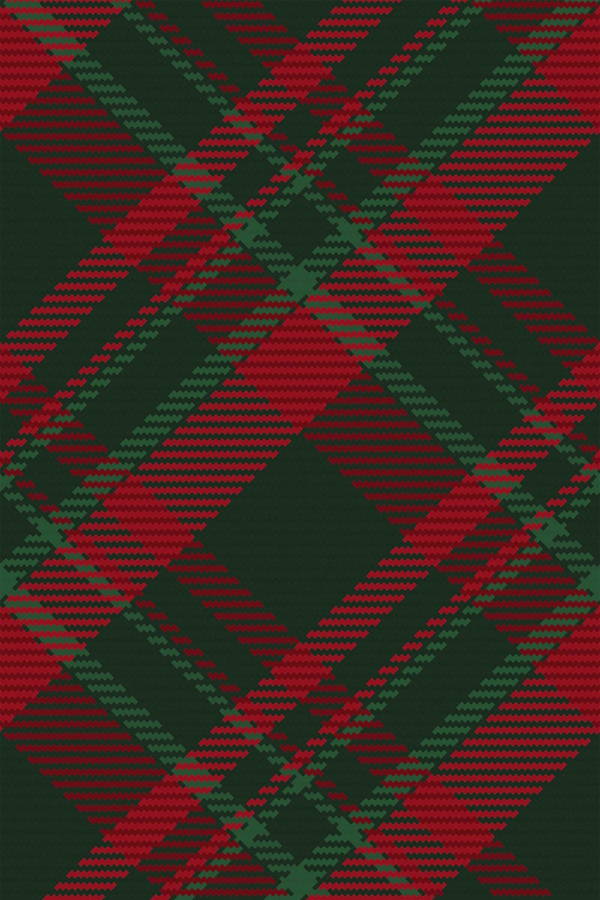 Papel de parede xadrez verde e vermelho festivo — imagem 2