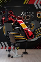 Mural de parede corrida de Fórmula 1 moderno