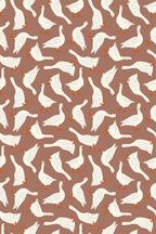 Papel de parede gansos bege tom mocha divertido — imagem 2