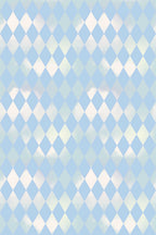 Papel de parede geométrico losangos azul suave — imagem 2