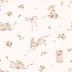 Papel de parede coelhos rosa — imagem 2