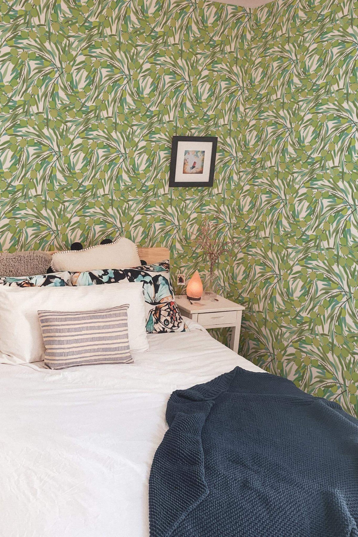 Papel de parede oliveiras estilo botânico verde — imagem 3