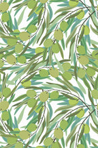 Papel de parede oliveiras estilo botânico verde — imagem 2