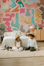 Mural de parede doodle colorido infantil — imagem 3