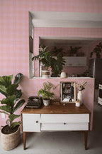 Papel de parede xadrez rosa e laranja — imagem 3