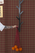 Papel de parede xadrez tartan castanho rústico — imagem 3