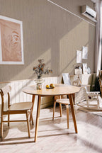 Papel de parede textura grasscloth bege minimalista