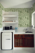 Papel de parede botânico vintage verde sage — imagem 3