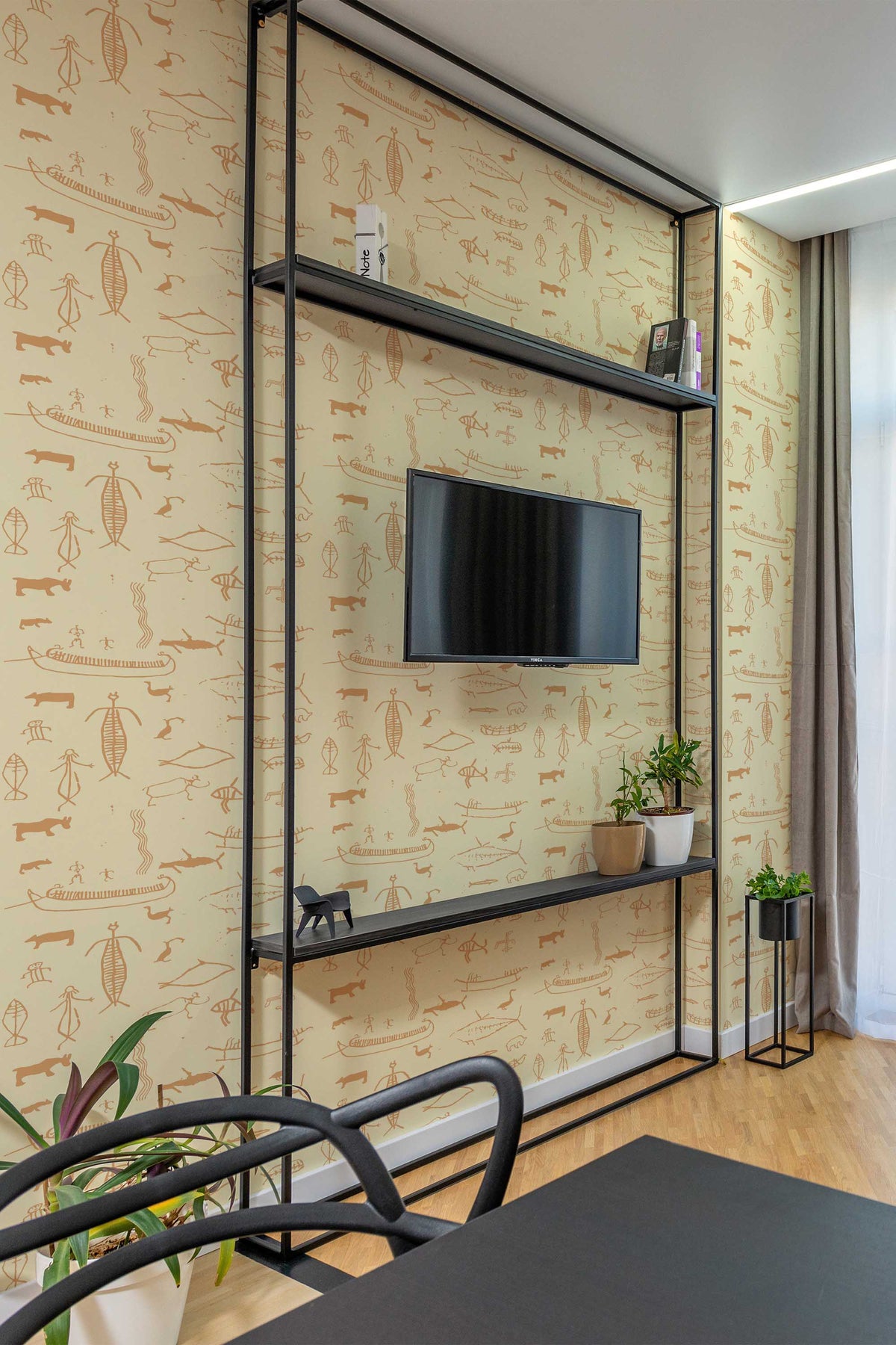 Papel de parede primitivo estilo escandinavo areia — imagem 3