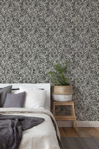 Papel de parede leopardo greige elegante