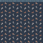 Papel de parede cavalos circo azul-marinho — imagem 9
