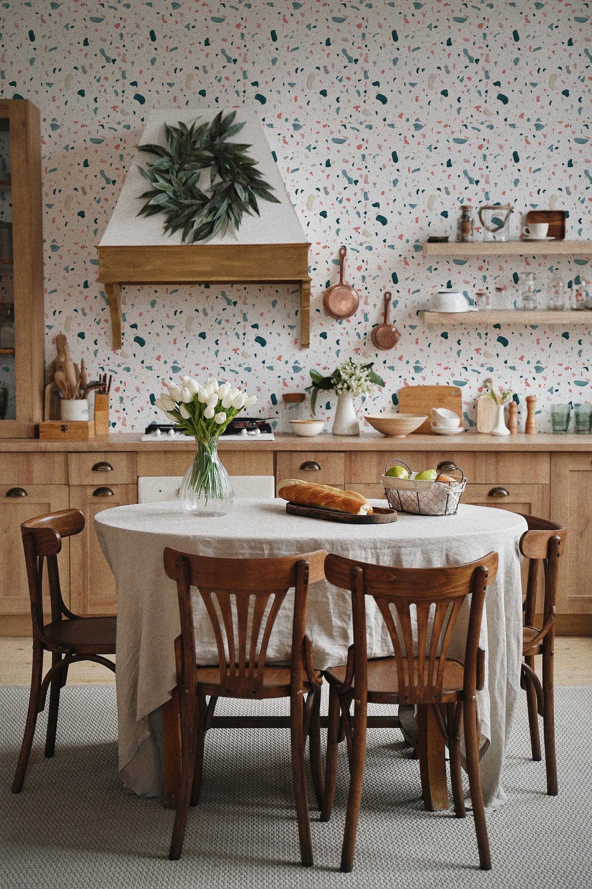 Papel de parede terrazzo colorido moderno — imagem 3