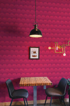 Papel de parede escamas geométricas rosa vibrante