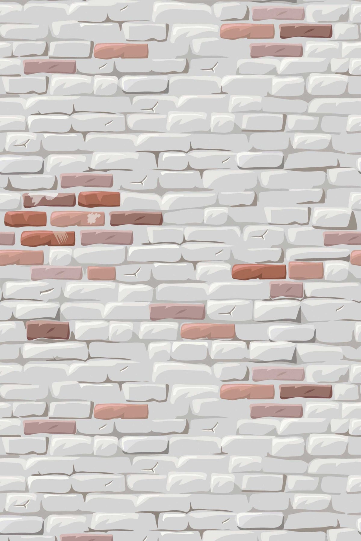 Papel de parede tijolos brancos estilo rústico — imagem 2