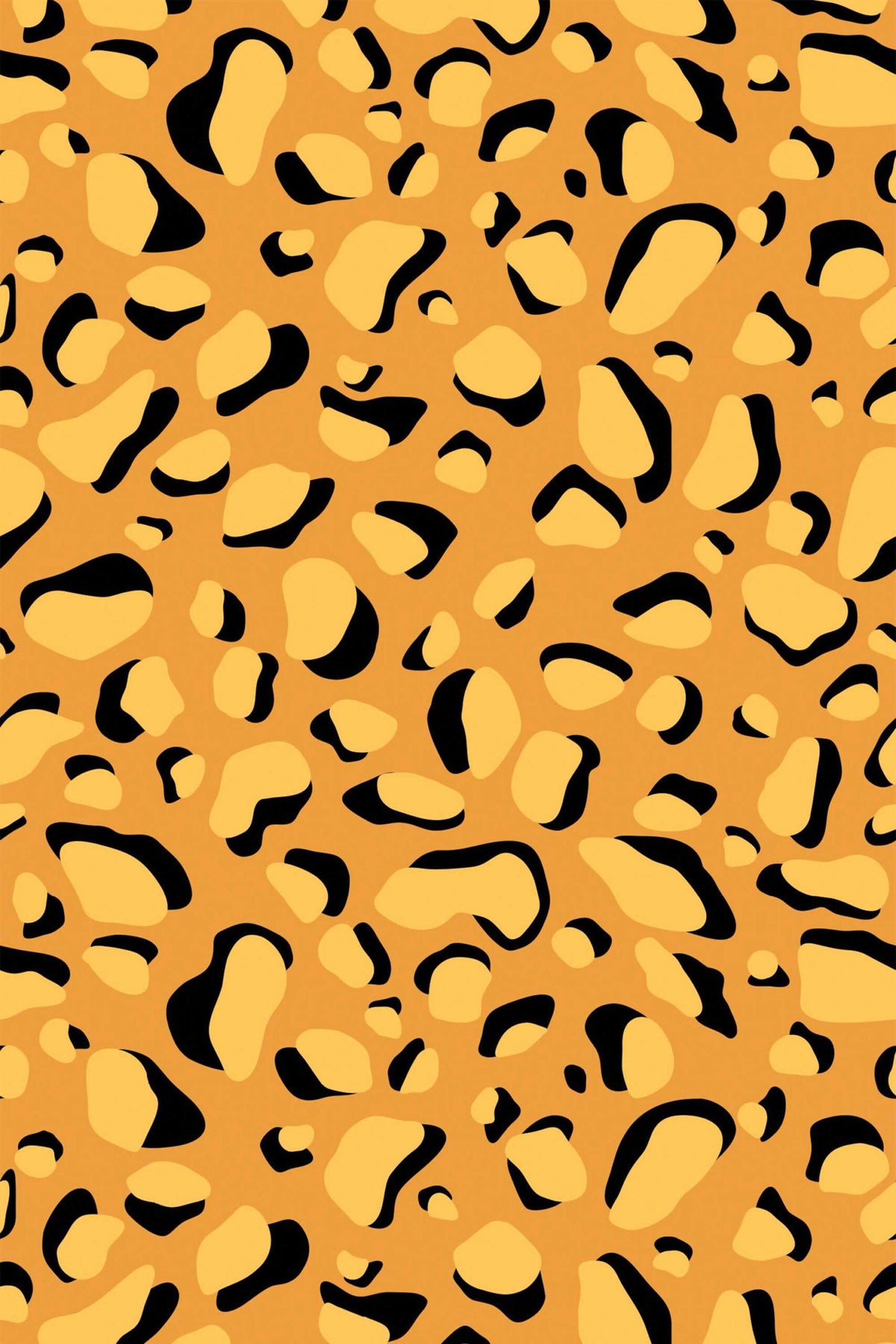 Papel de parede estampado chita laranja vibrante — imagem 2